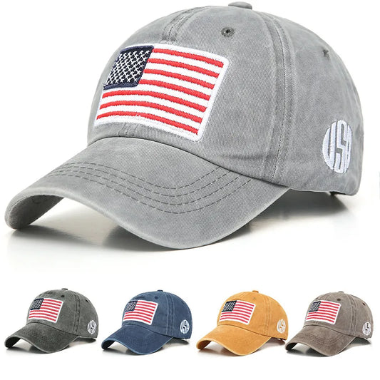Men's USA American Flag Baseball Cap Men Tactical Army Cotton Military Hat US Unisex Hip Hop Hat Sport Caps Hats Outdoor